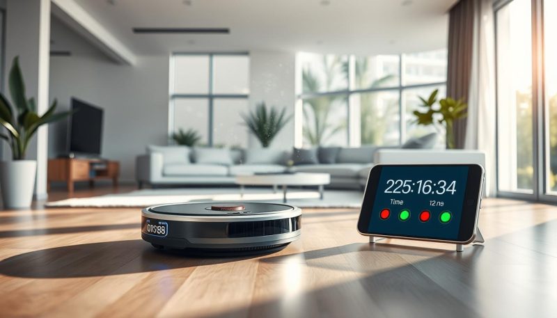 czas pracy robotów sprzątających
